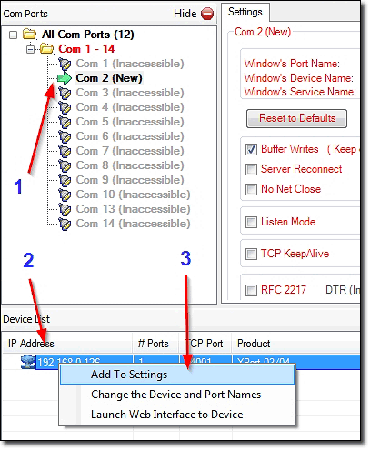 Using Lantronix Device Installer and ComPort Redirector to Detect and