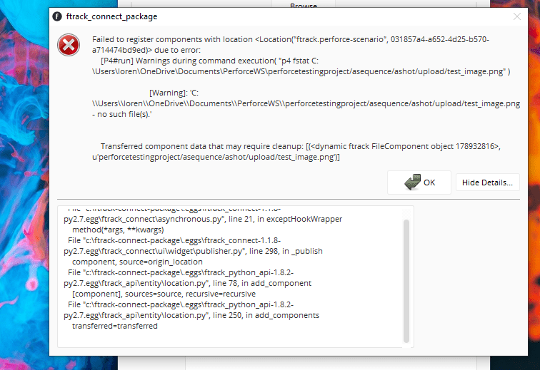 Known issues — ftrack perforce location 1.1.0 documentation
