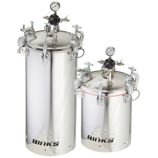 BINKS PRESSURE FEED TANKS Fluid Transfer Systems