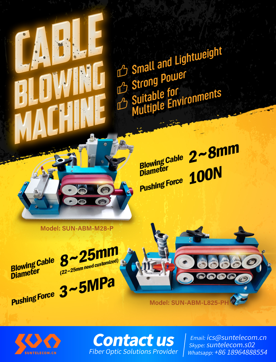Cable blowing machine Sun Optic Solutions Provider