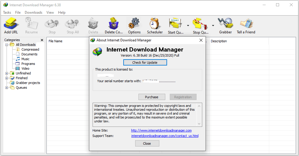 Aplikasi Cracked Download Manager (IDM) 6.38