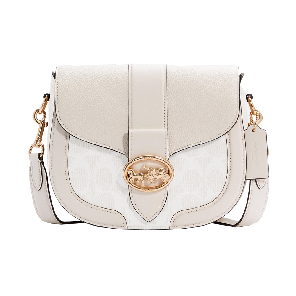 COACH C2806 SADDLE BAG IN SIGNATURE CANVAS (IMQQ4) [C2806IMQQ4