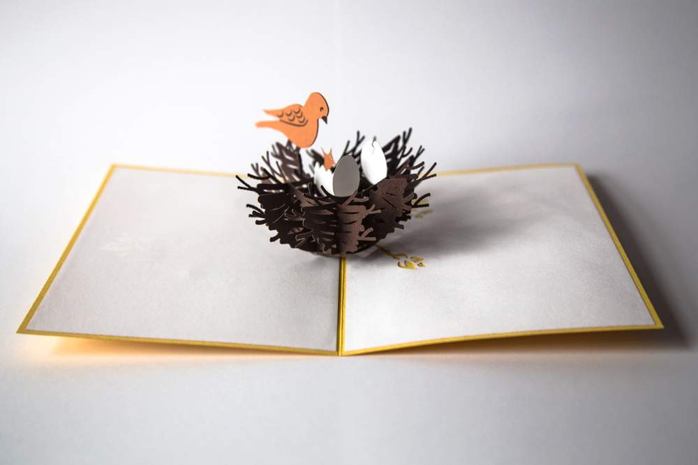 Laser Paper Cut Pop Up Cards Media