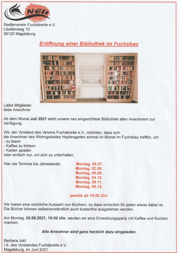 Vorstand Fuchsbreite e. V.