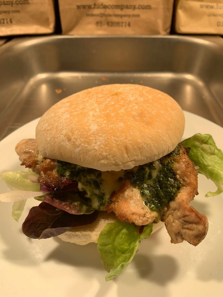 Pesto Chicken Burger Fude Company