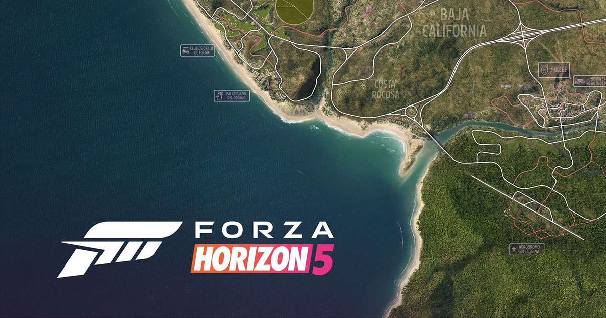 Este es el mapa de México en Forza Horizon 5 en todo su esplendor