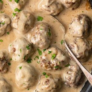 KF Swedish Meatballs with Mashed Cauliflower and Steamed