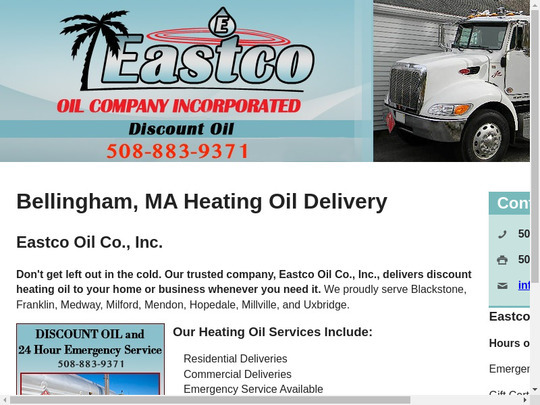 Eastco Oil Co Inc, MA, 02019 compare Heating oil prices