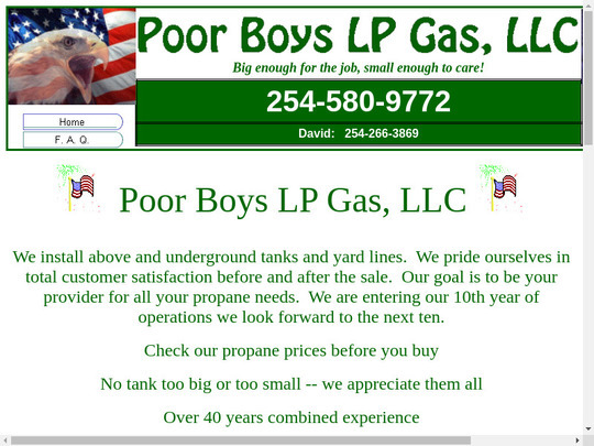 Poor Boys LP Gas, LLC, TX, 76645 compare Propane prices fuelwonk