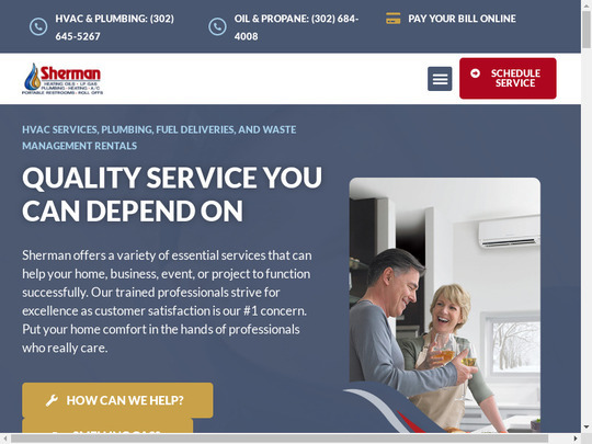 Sherman Heating Oils Inc, DE, 19968 compare Propane