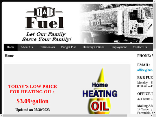 2.49 B & B Fuel / B&B Fuel, MA, 02563 compare Heating oil prices
