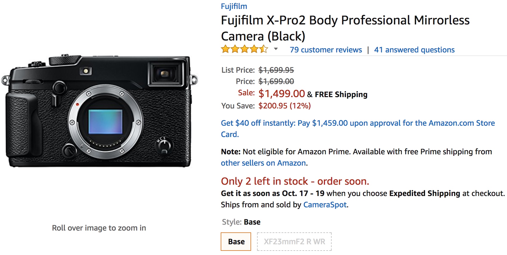 Fujifilm Lens Discount Return on Amazon First and Fujifilm XE3 Deals