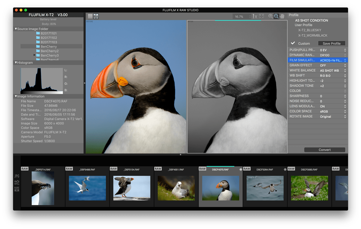 RAW File Converter EX 3.0, Fujifilm X RAW Studio, X Acquire, Tethered Capture Plugin for Adobe
