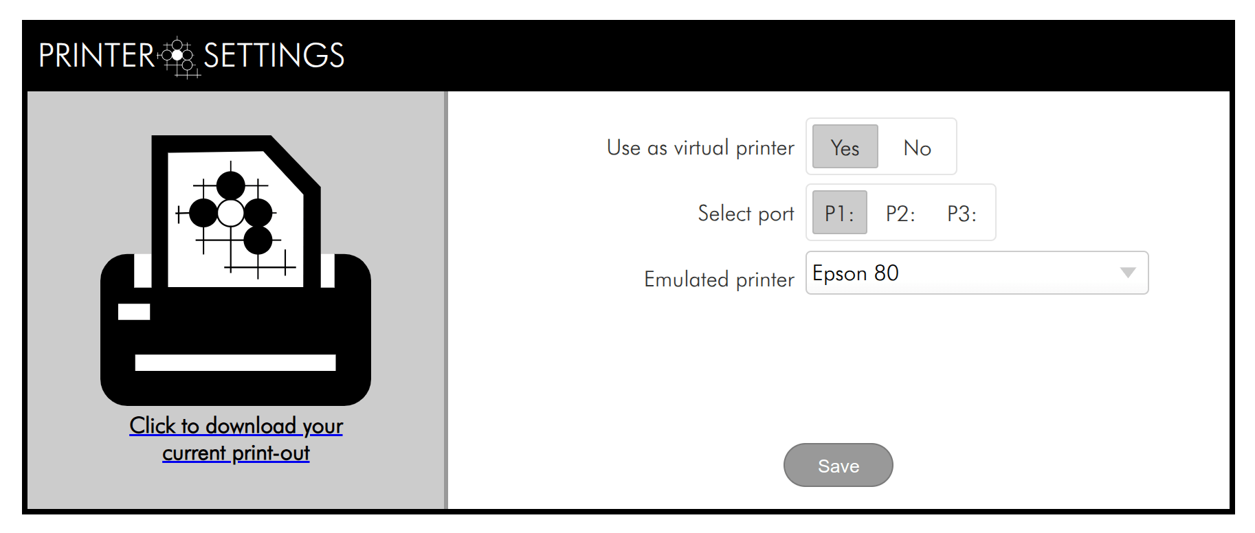 Virtual Printer Examples