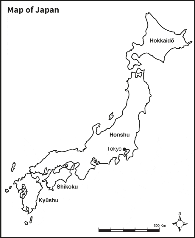 Black And White Map Of Japan Maps and Diagrams Fukushima and the coming Tokyo Earthquake Book