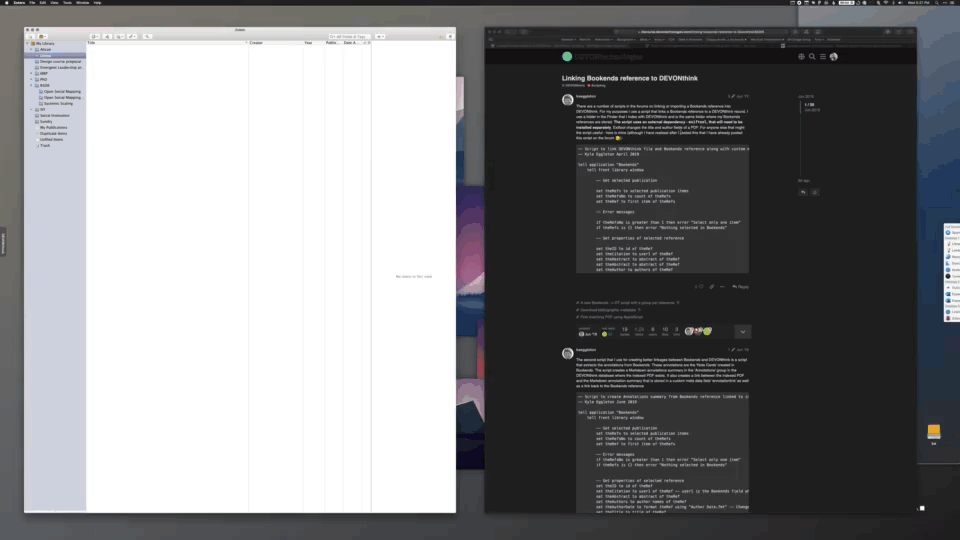The best of both worlds Use Zotero to import references into Bookends