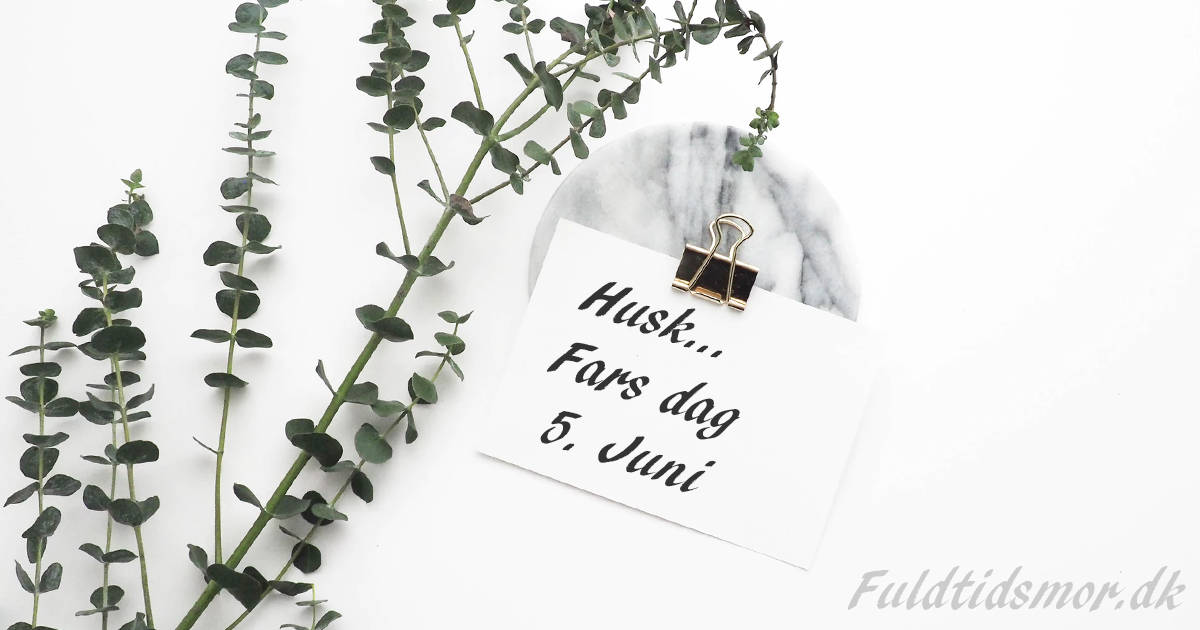 3 ideer til den gode Fars Dags Gave! Fuldtidsmor.dk