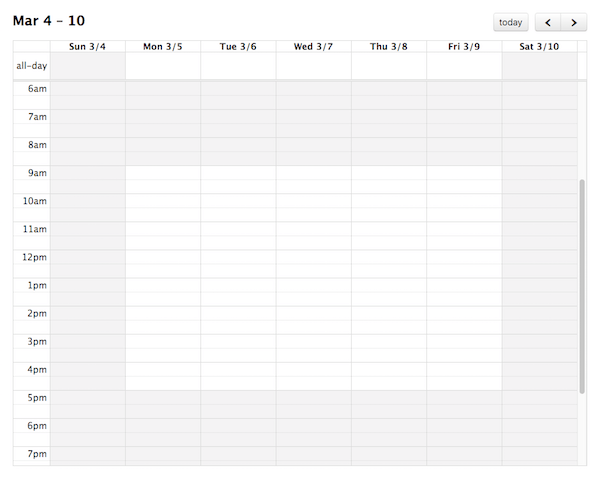 Business Hours Docs v3 FullCalendar