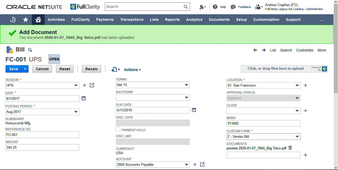 FullClarity File Storage for NetSuite