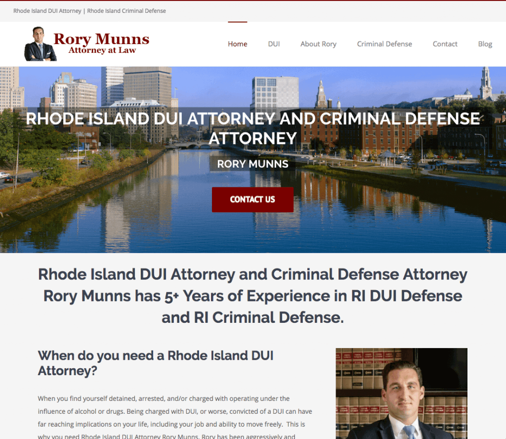 Rhode Island Criminal Defense Attorney Rory Munns Full Contact SEO