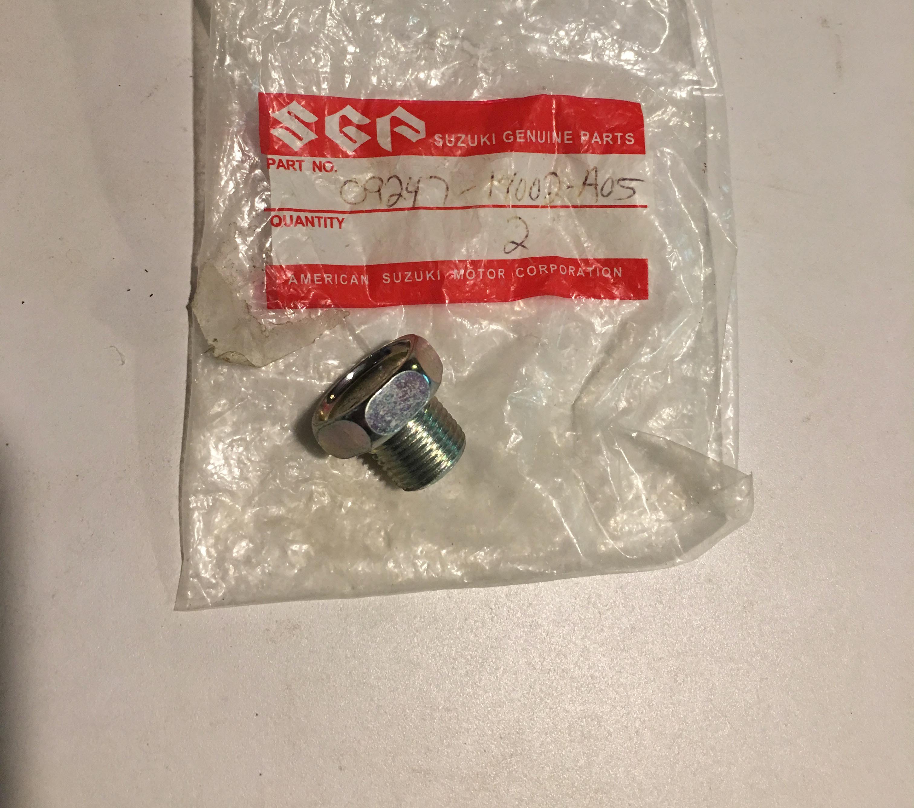 Full Floater Suzuki RM Vintage Motocross Oil Drain Plug