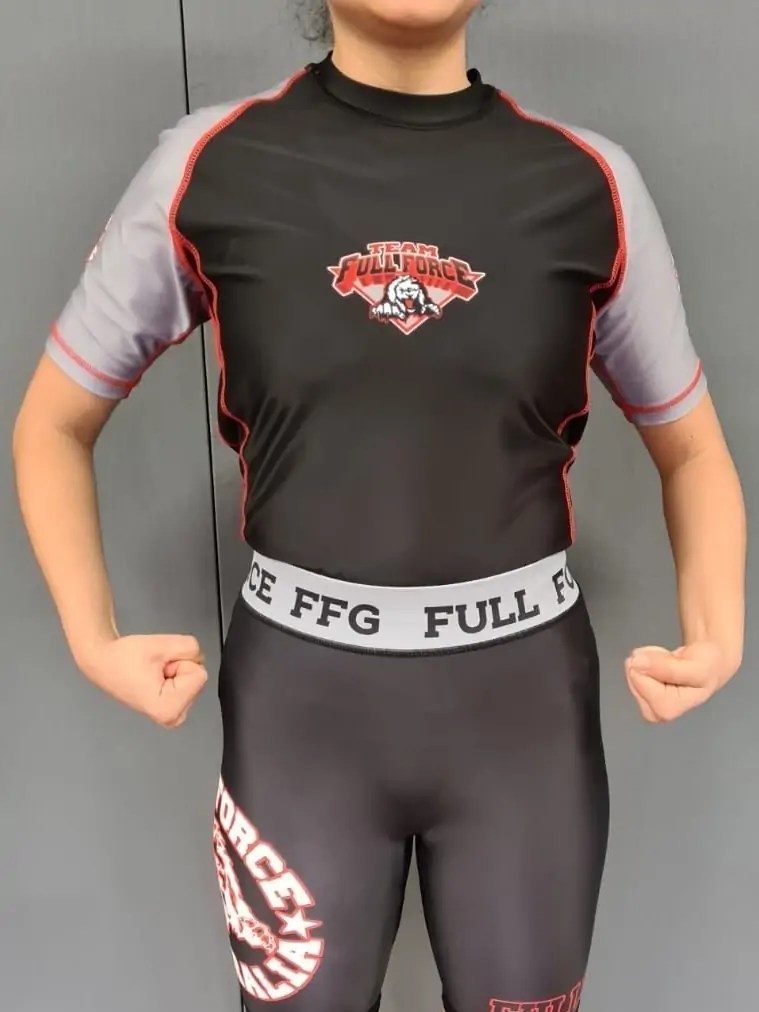 RASH GUARD SHORT SLEEVE Full Force Gym Kickboxing • Muay Thai