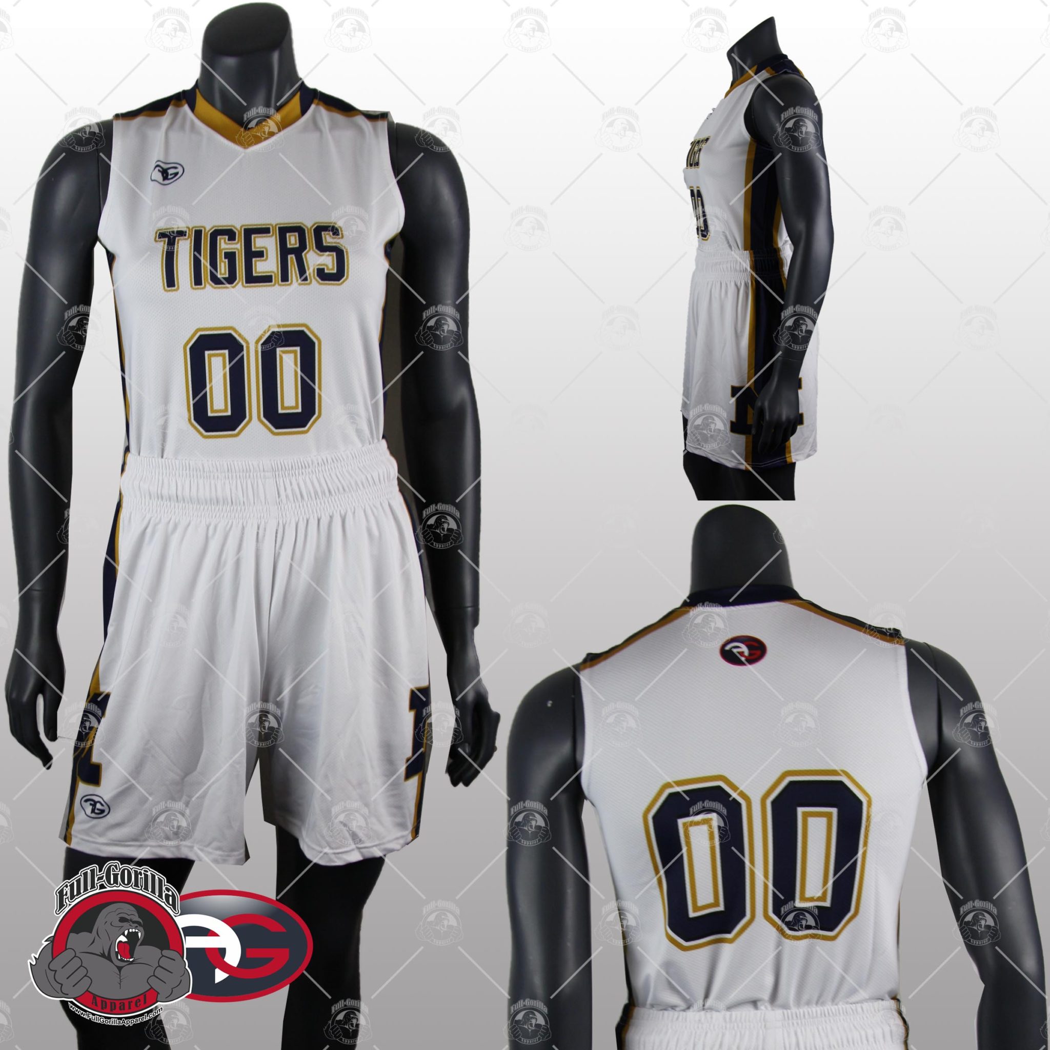 Morse Tigers Girls Basketball Uniform Full Gorilla Apparel