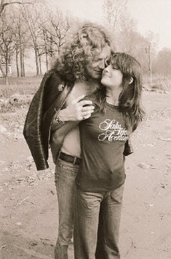 Robert Plant with Groupie Audrey Hamilton During Led Zeppelin’s 1977 US