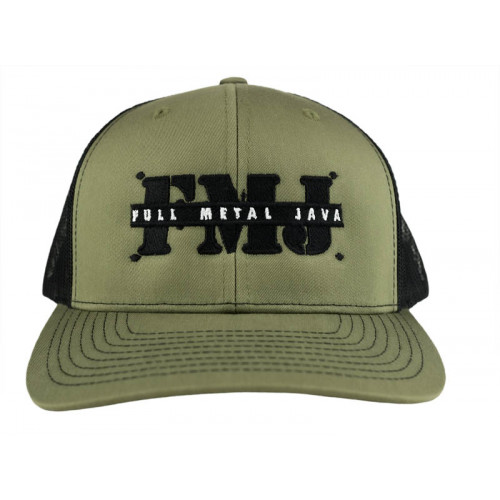 FMJ Full Metal Java Lettered Logo Trucker Hat