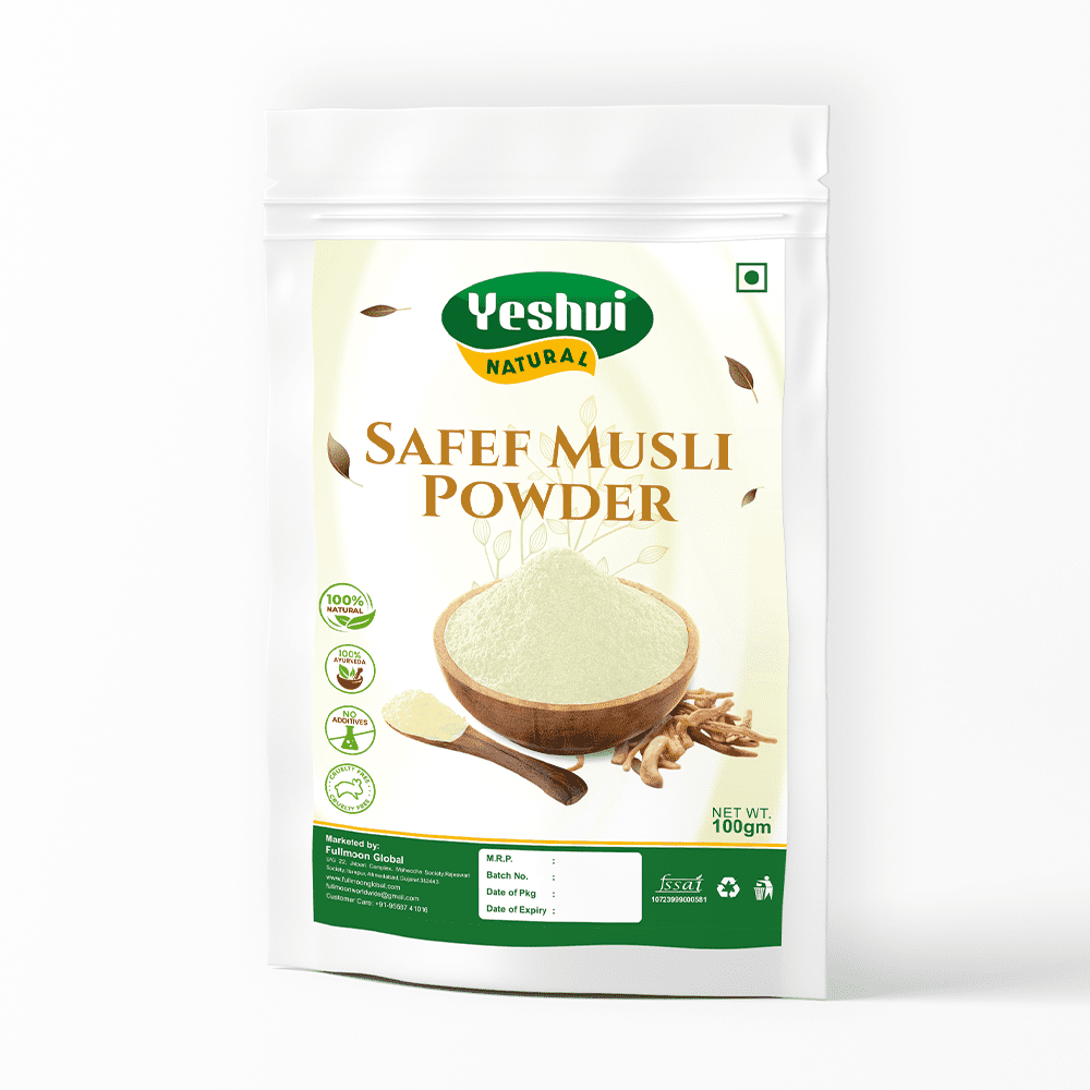 High Quality Safef Musli Powder 100 gm Fullmoon Global