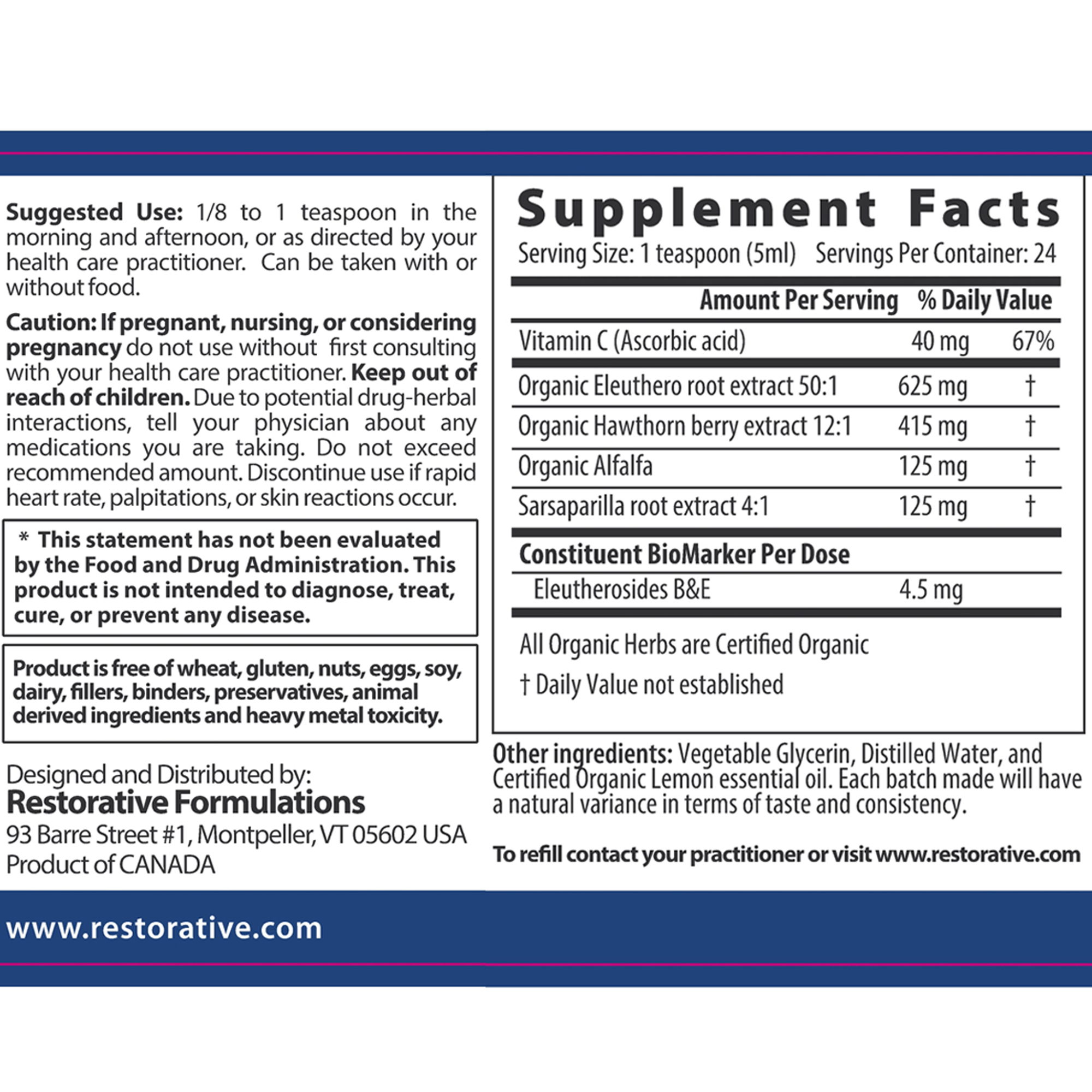 Adrenal Px Balance Syrup Full of Vigor