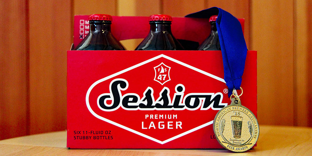 Session Premium Lager Wins Gold at 2018 North American Beer Awards
