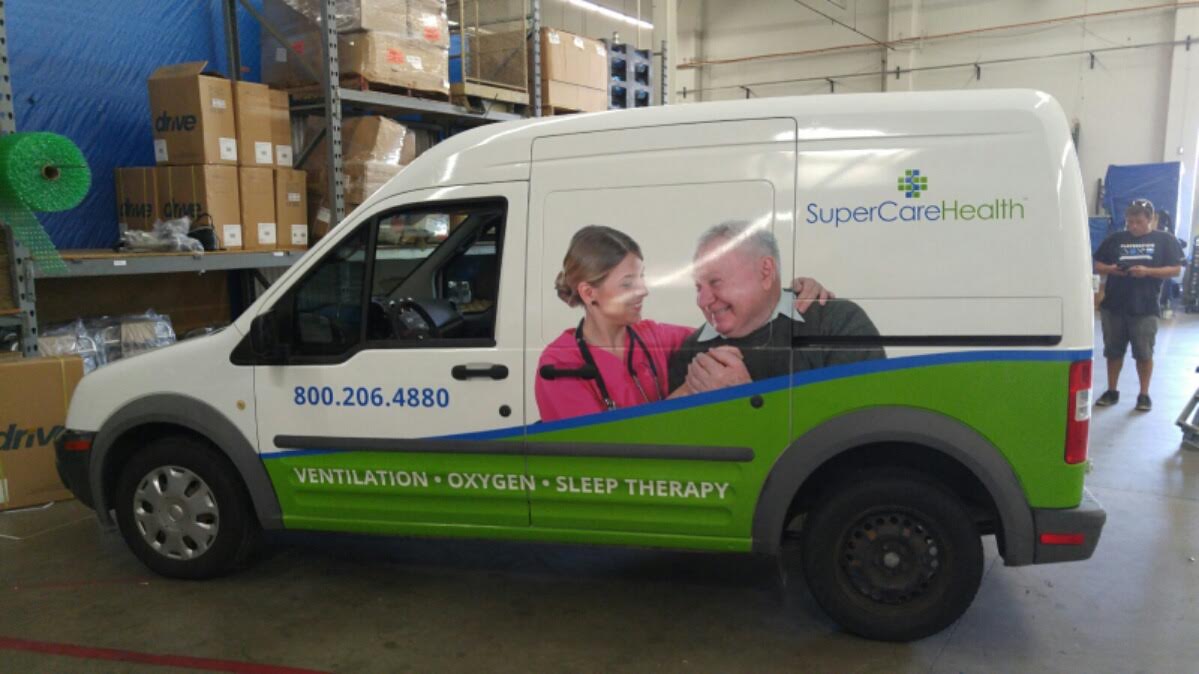 Super Care Health Fleet Full Sail Graphics