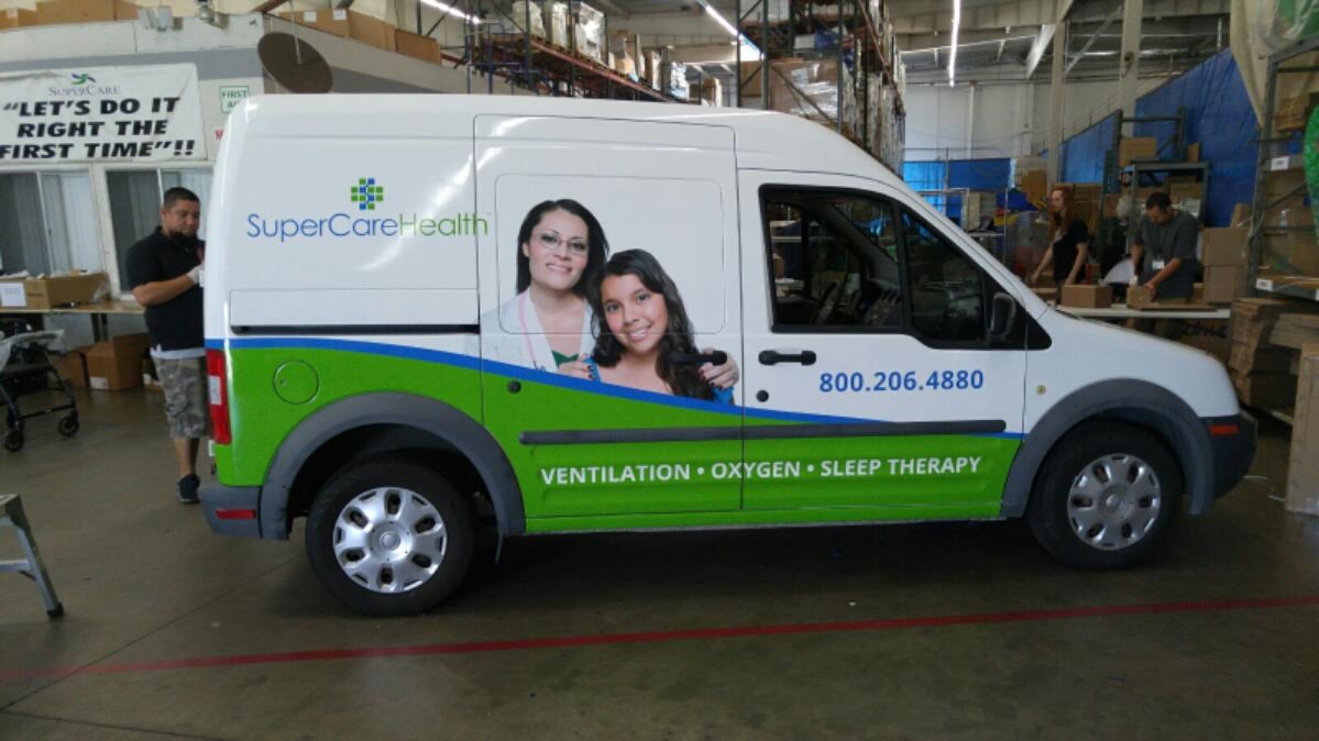 Super Care Health Fleet Full Sail Graphics