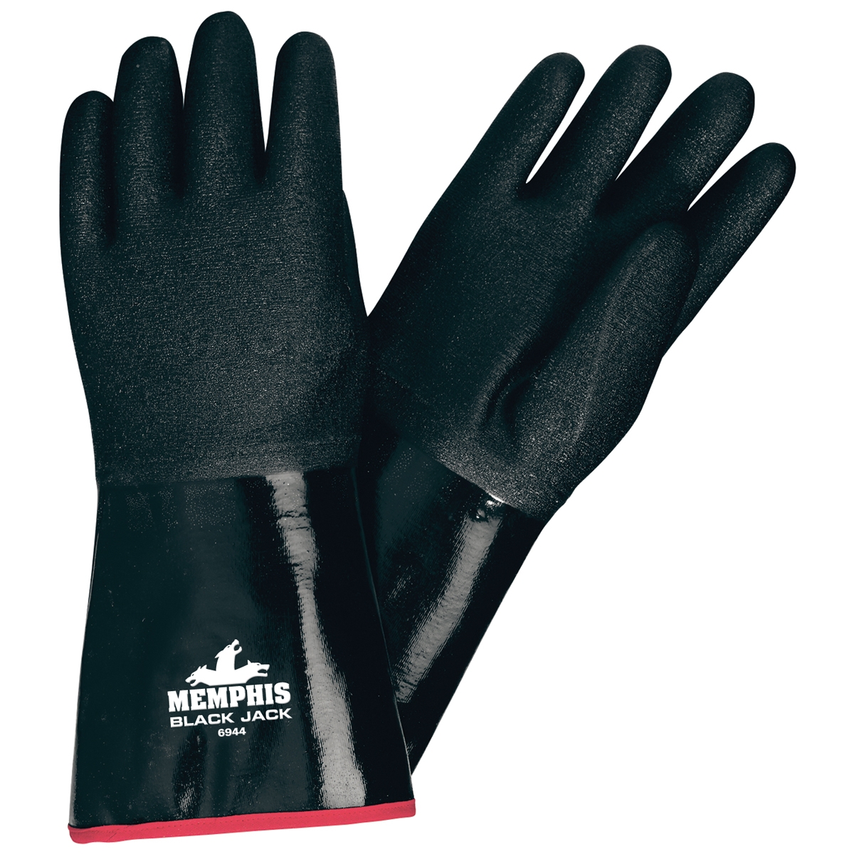 Memphis 6944 Black Jack MultiDip Neoprene Gloves Rough Finish Foam