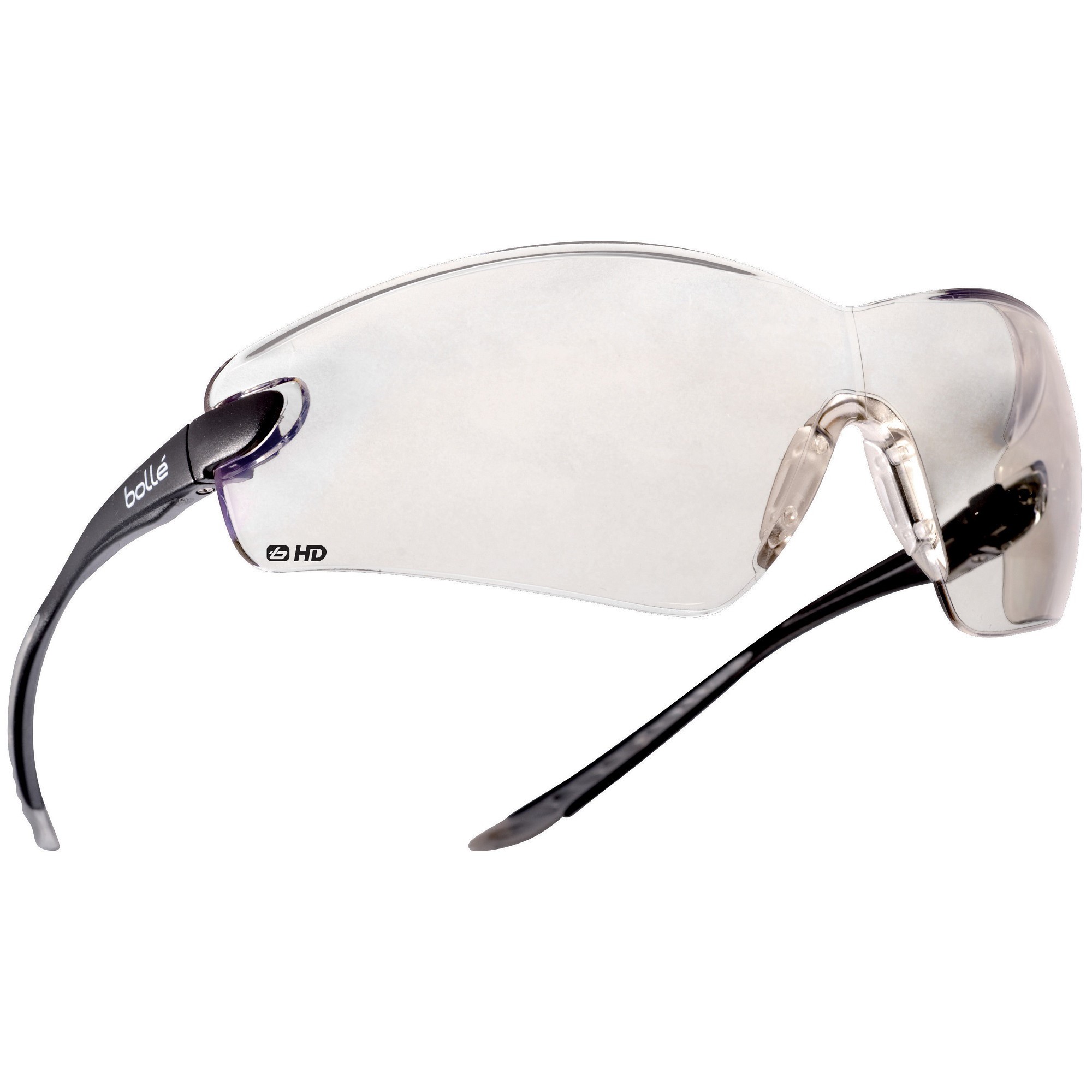 Bolle 40040 Cobra Safety Glasses Black Temples Clear HD Lens