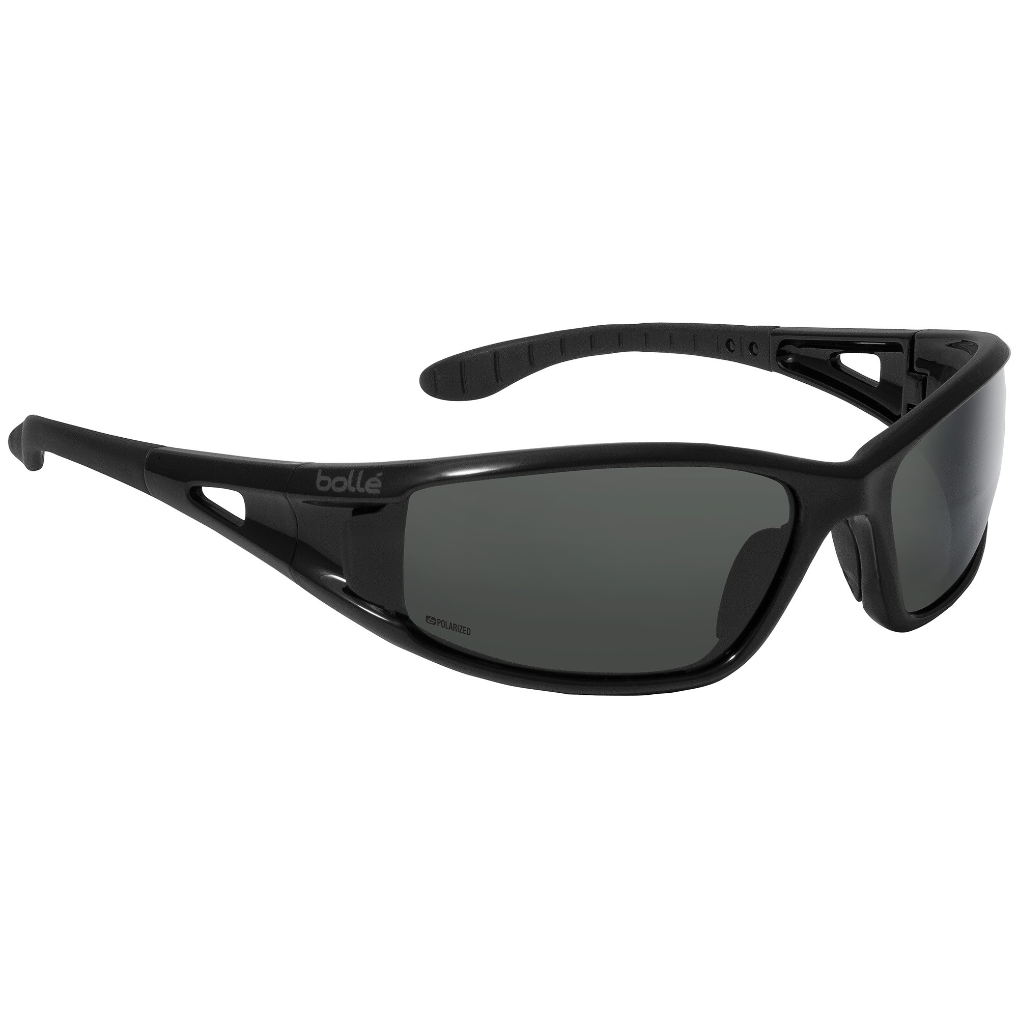 Bolle 40053 Lowrider Safety Glasses Black Temples Grey Polarized