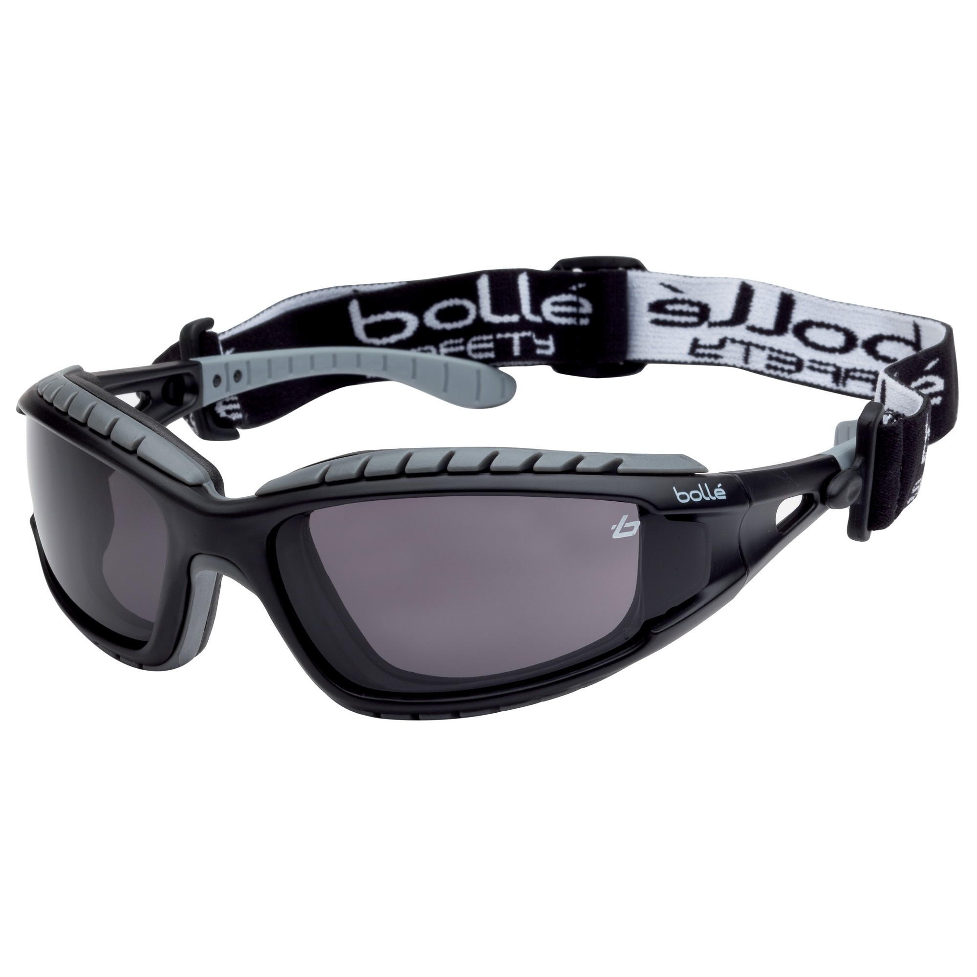 Bolle 40086 Tracker Safety Glasses/Goggles Black/Grey Temples Smoke