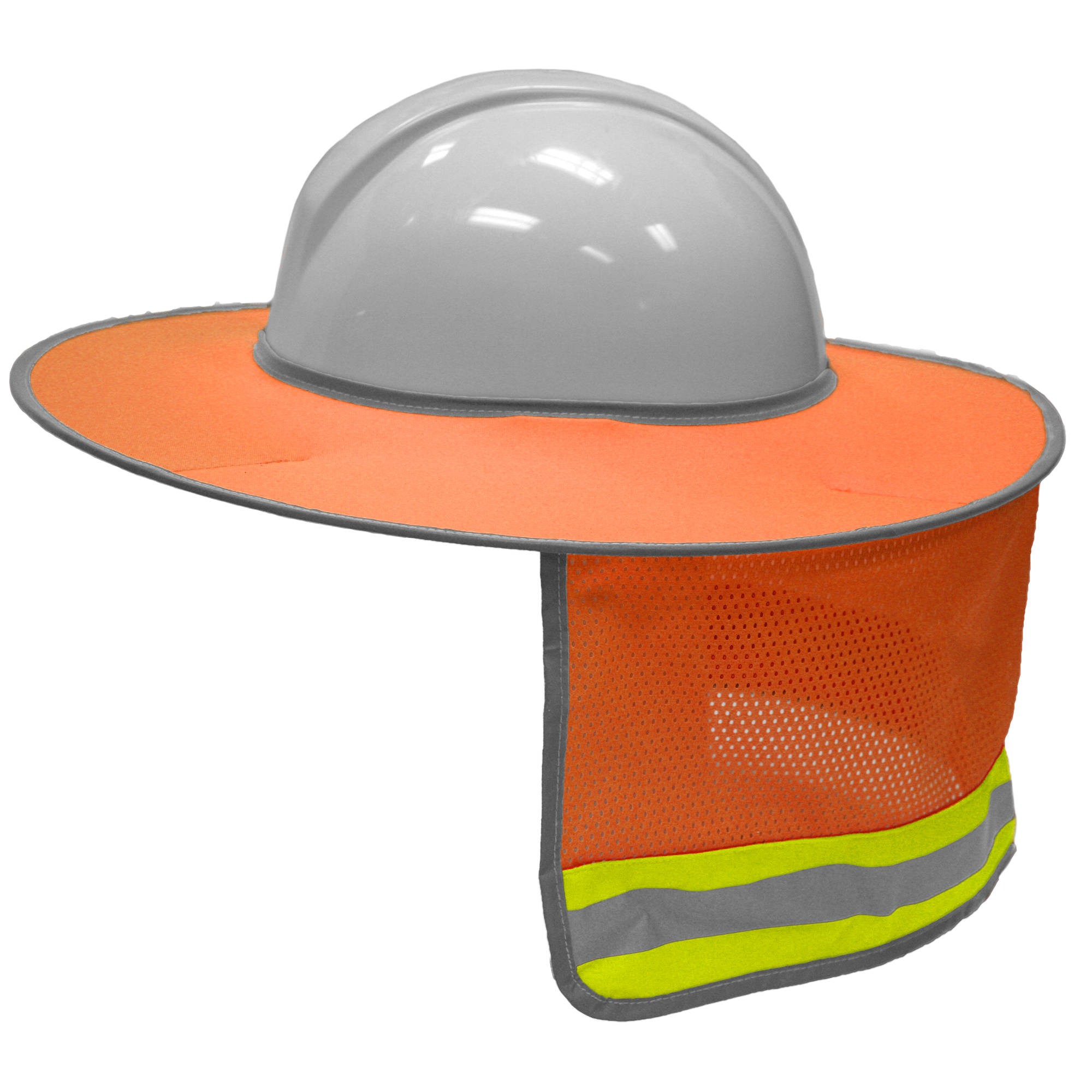 ML Kishigo 2874 Full Brim Hard Hat Sun Shield Orange