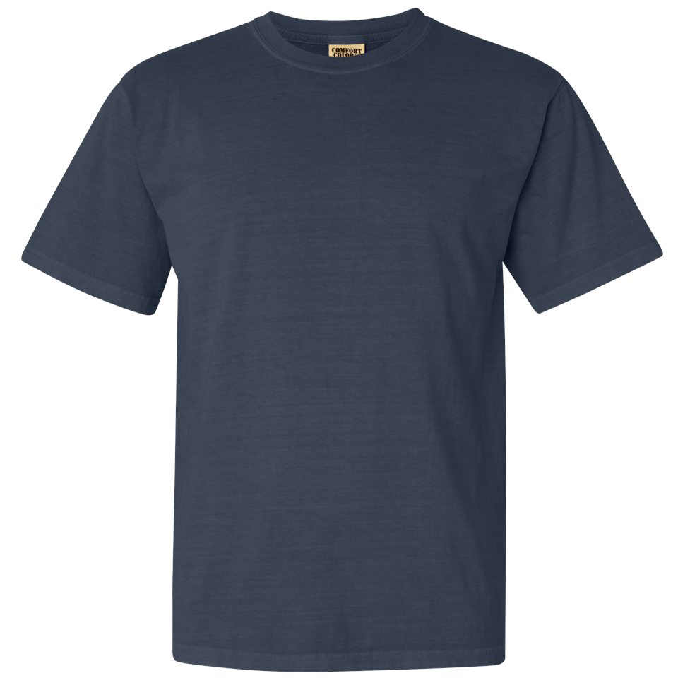 Comfort Colors 1717 Garment Dyed Heavyweight Ringspun Short Sleeve Shirt Denim