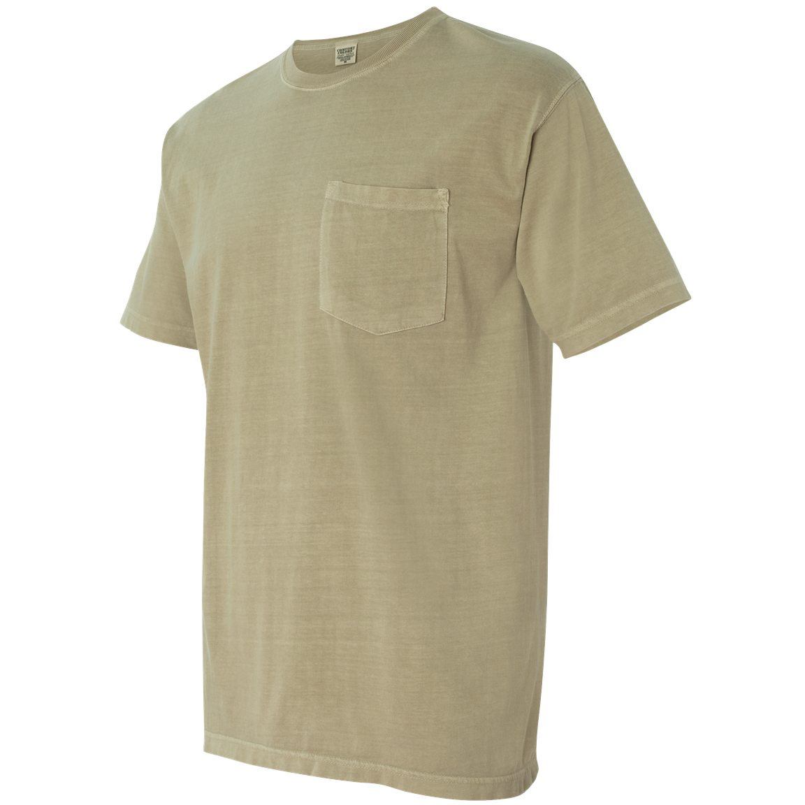 Comfort Colors 6030 Garment Dyed Heavyweight Ringspun Short Sleeve Shirt with a Pocket Khaki
