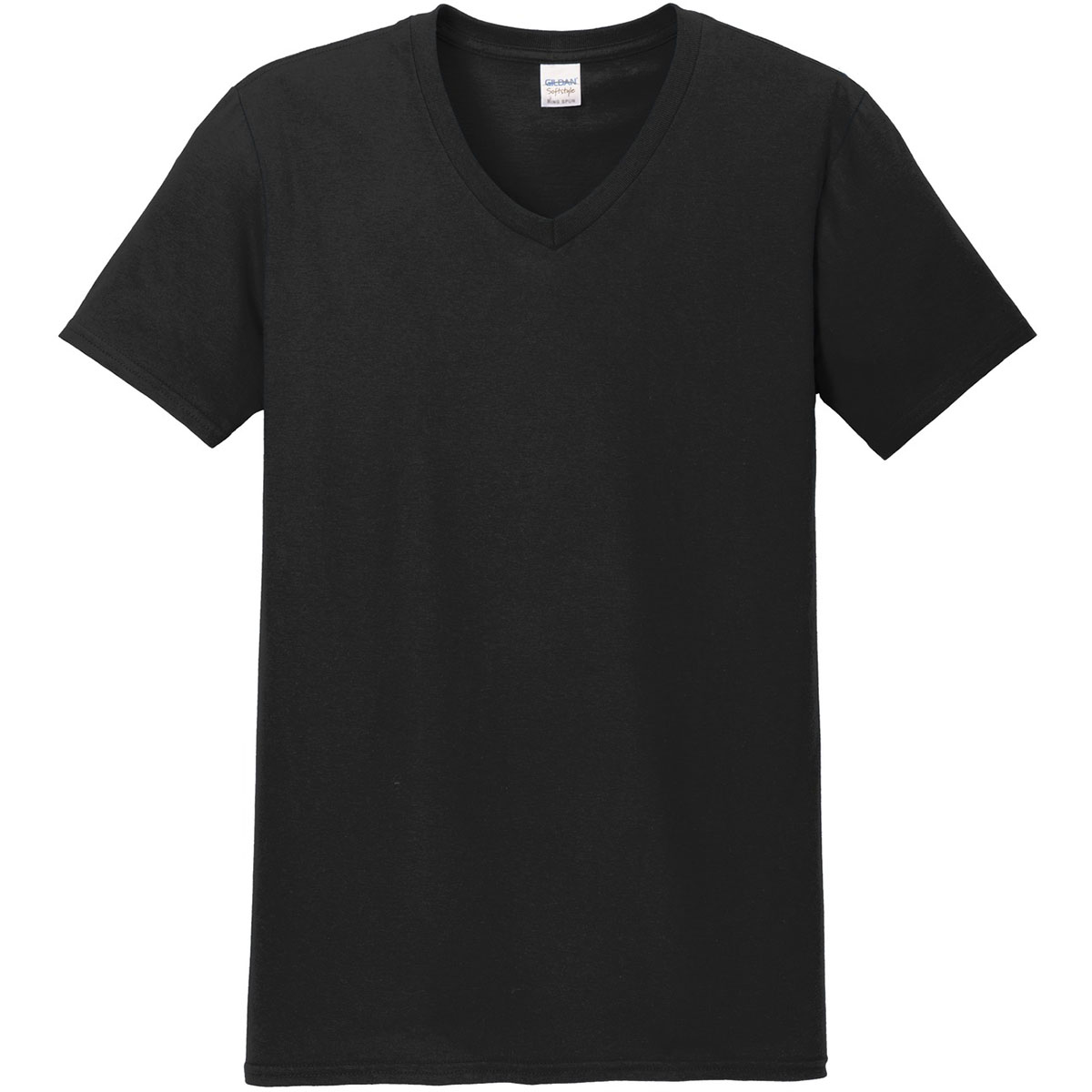 Gildan 64V00 Softstyle VNeck TShirt Black