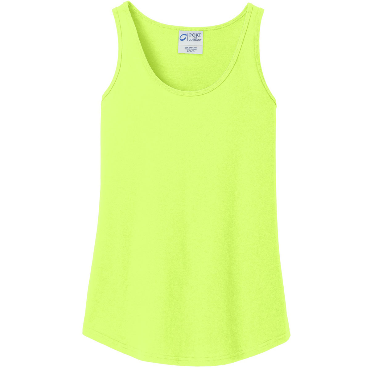 Port & Company LPC54TT Ladies 5.4Oz Cotton/Polyester Tank Top Neon