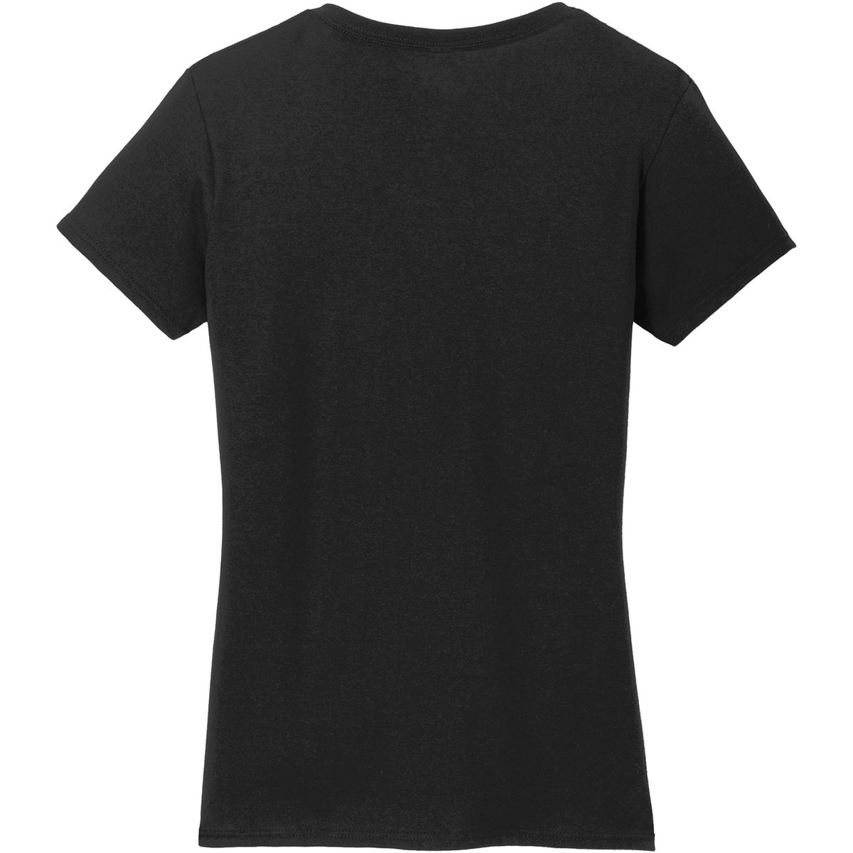 Gildan 5V00L Ladies Heavy Cotton VNeck TShirt Black