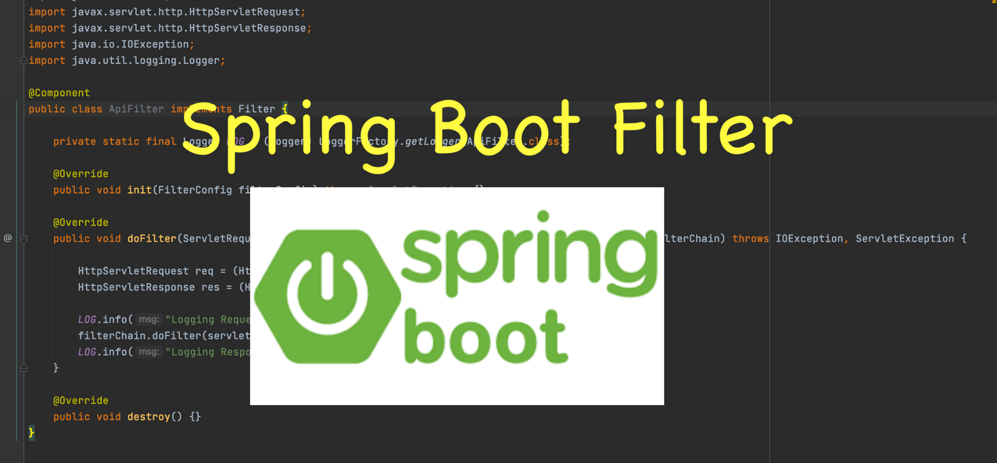 How to create a Spring Boot Filter FullStack Coder 2024