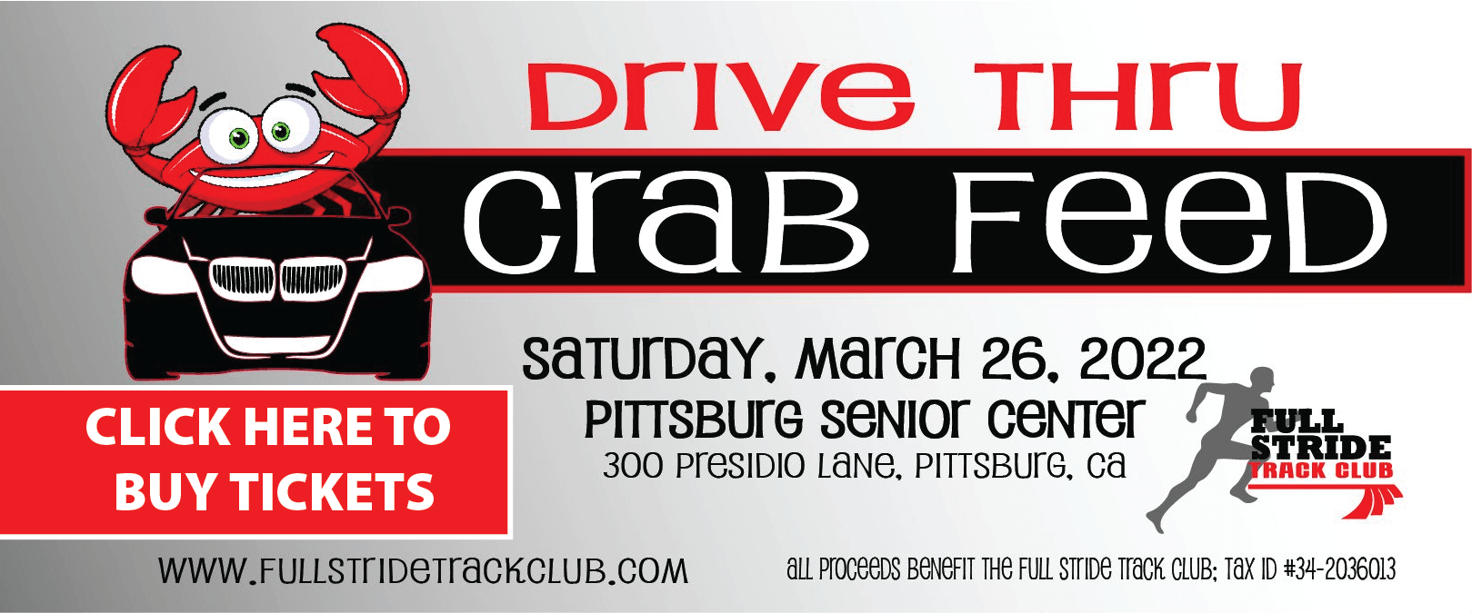 Practice for Feb 2627 and CRAB FEED! Full Stride Track Club