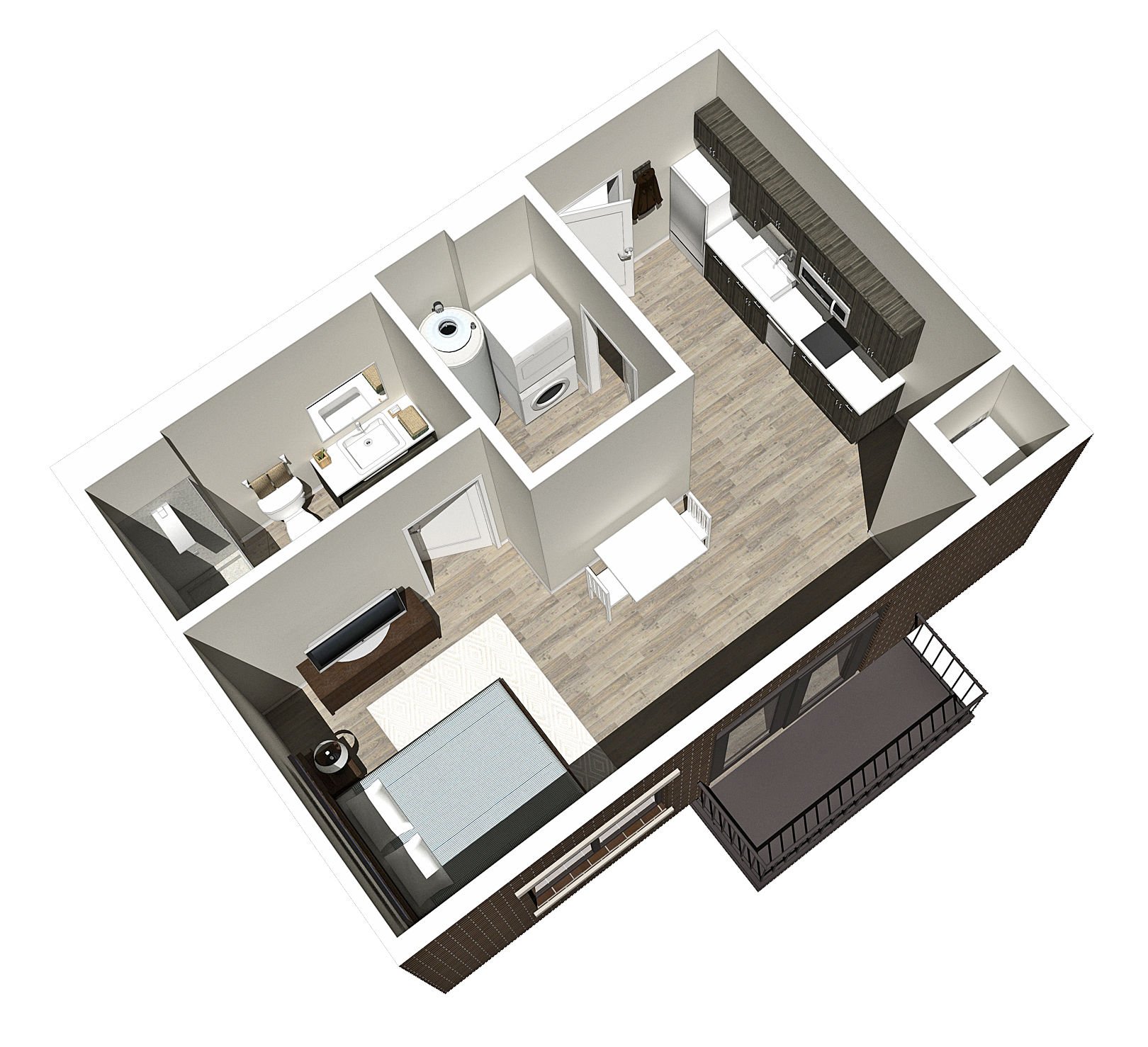 Tours and Floor Plans for Apartments in Fulton Square in Grand Rapids
