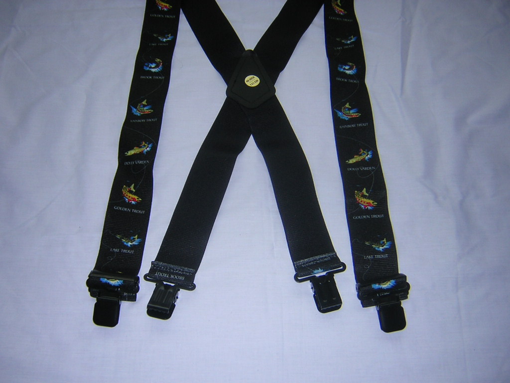 MENS BRACES BLACK TROUT FISHING FUM Tools