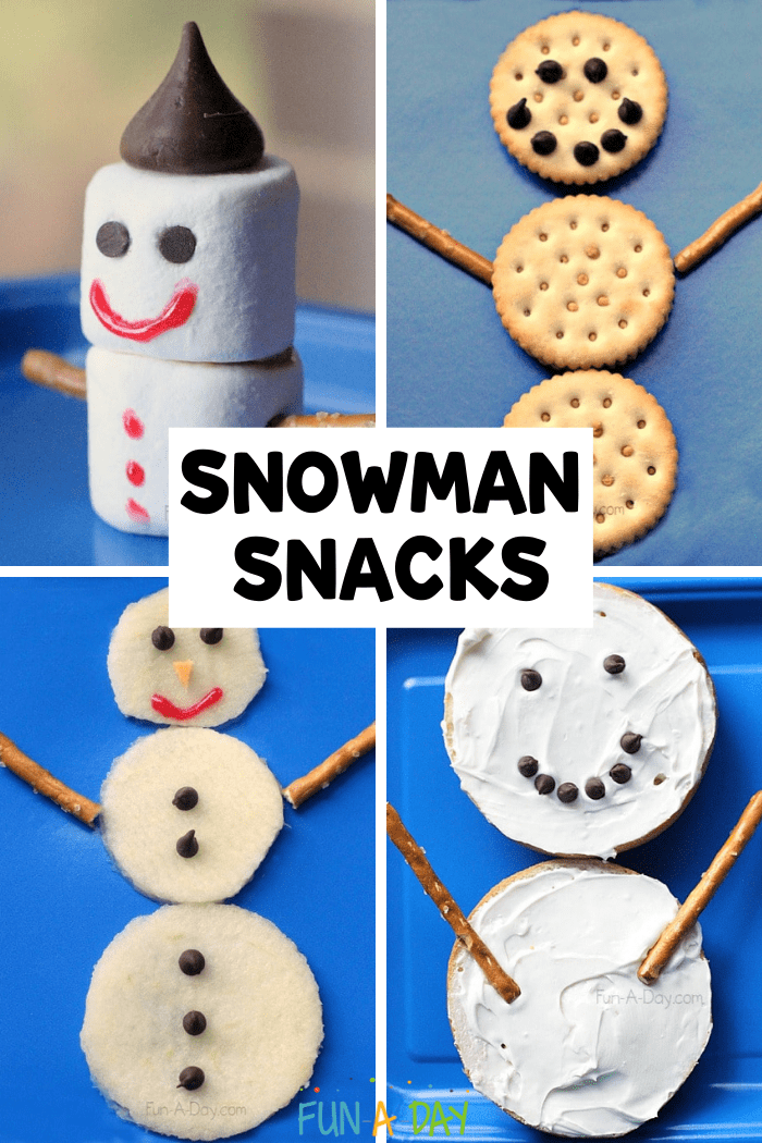 Snowman Snacks for Kids to Make this Winter FunADay!