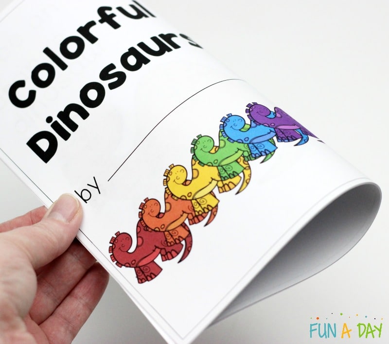 Dinosaur Emergent Reader Free Printable FunADay!